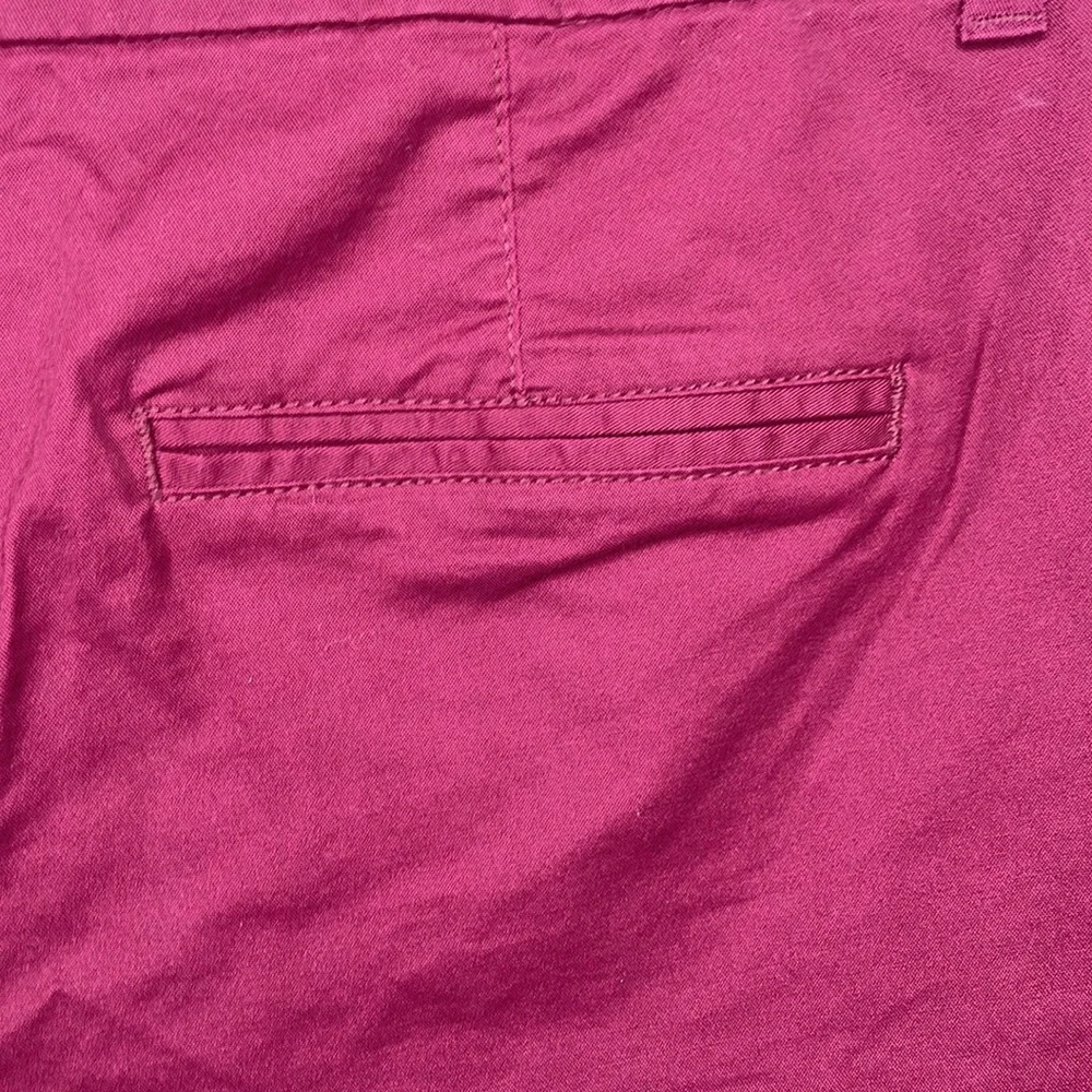 OLD NAVY Everyday Shorts Burgundy Cotton Classic Preppy Chino Style NWT 2